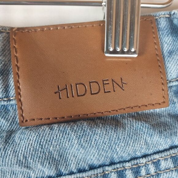 Hidden Los Angeles Jeans Women’s 26 Light Blue Cargo Utility Pockets 100% Cotton - Picture 7 of 13